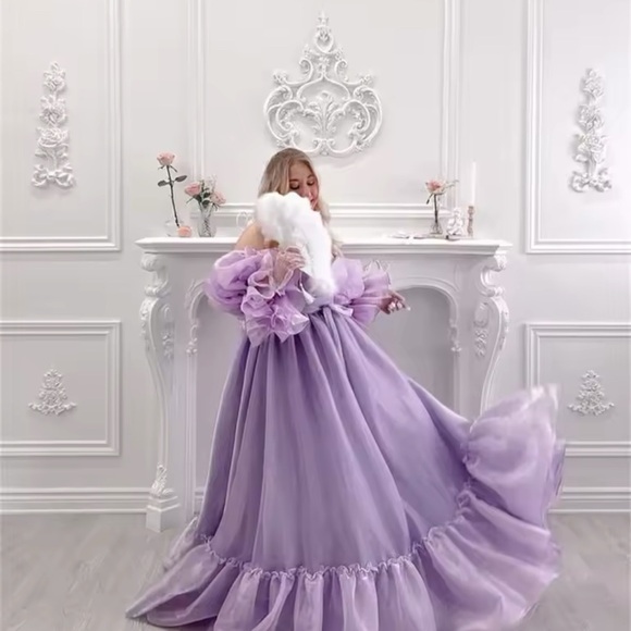 Lavender Prom Dress/Cottage Core - Picture 2 of 5